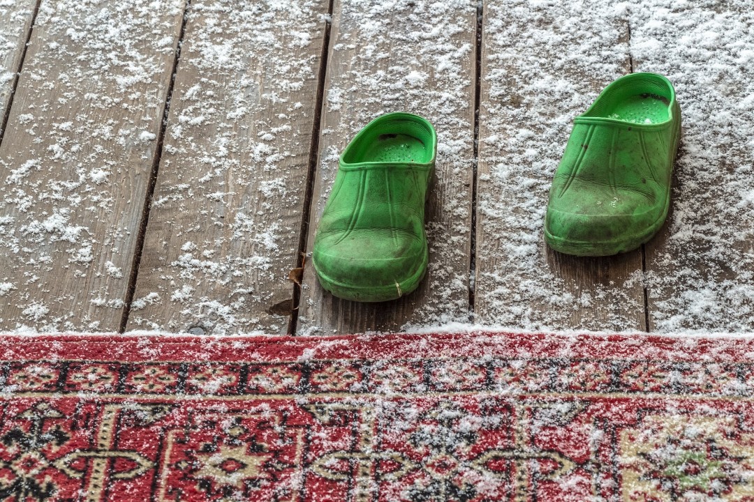 Winter snow and salt can end up in your home and damage your carpets over time.